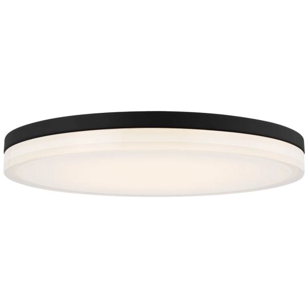 Wyatt 16 in. LED Flush Mount Light Black Finish Online now