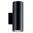 12 Inch  2 Lights Up Down Cylinder Outdoor Wall Light Black Finish Online