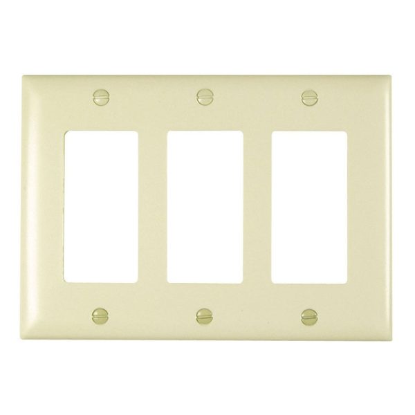 TradeMaster 3-Gang Decorator Wall Plate For Discount