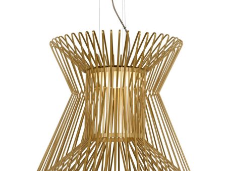 Syrma 22 in. LED Pendant Light 3000K Gold Finish on Sale