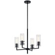 Velestino 20  4-Light Chandelier, Black Finish For Cheap