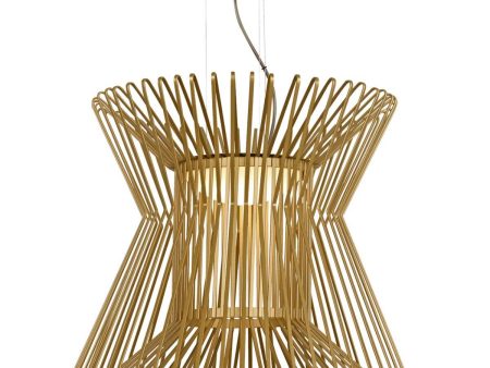 Syrma 22 in. LED Pendant Light 3500K Gold finish Hot on Sale