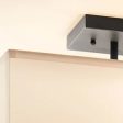 Shailene 18  3-Light Square Semi-Flush Mount, Black Finish For Cheap