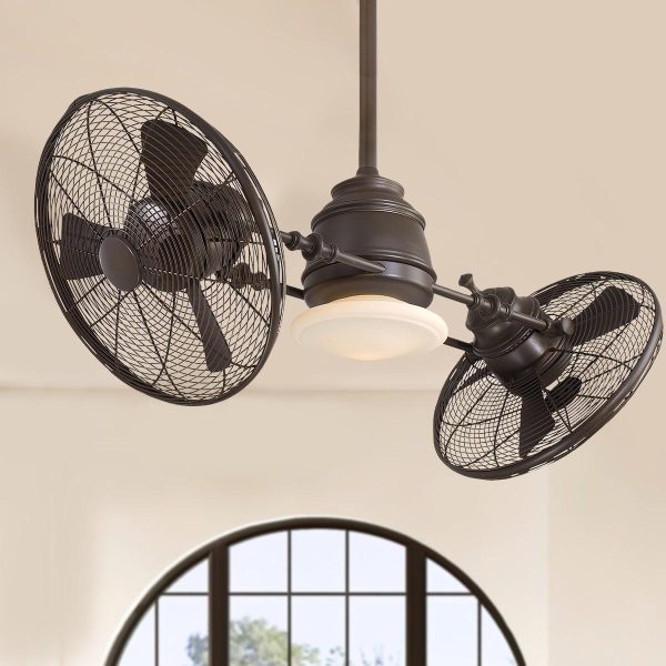 Vintage Gyro 42  Dual Ceiling Fan Cheap