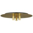 Ponte 16 in. LED Flush Mount Light Brass Finish 120V Online now