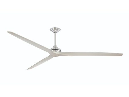 Spitfire DC Brushed Nickel 96 in. Ceiling Fan Motor, Blades Sold Separately For Cheap