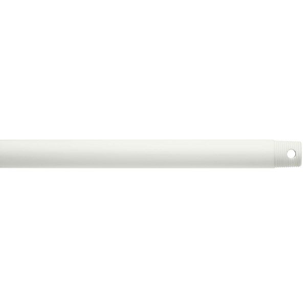 12 Inch Fan Downrod, Matte White Finish Supply