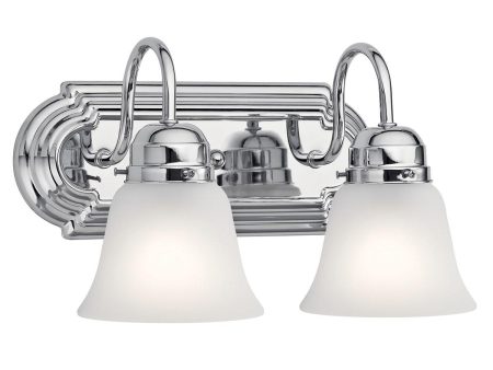 12  2-Light Vanity Light Chrome Finish Discount