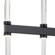 Sycara 48  14-Light Linear LED Chandelier, Black Finish Online