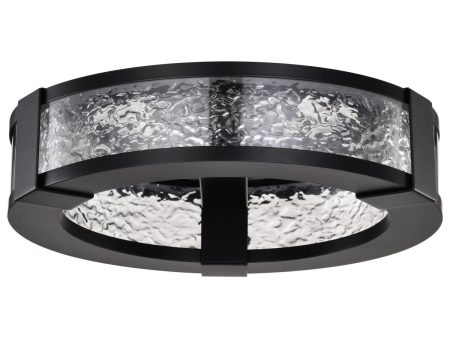 Darrow 13  LED Flush Mount Light, Matte Black Finish on Sale