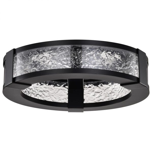 Darrow 13  LED Flush Mount Light, Matte Black Finish on Sale