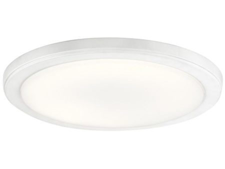 Zeo 13 in. LED Round Disk Light 1500 Lumens 3000K White finish For Cheap