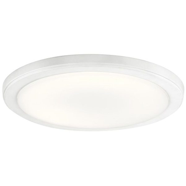 Zeo 13 in. LED Round Disk Light 1500 Lumens 3000K White finish For Cheap