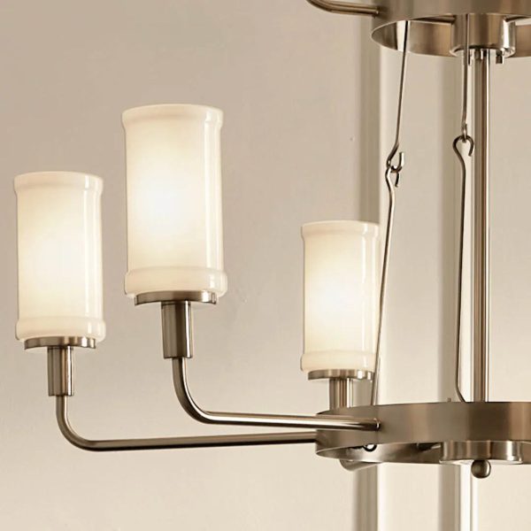 Vetivene 40  9-Light Chandelier, Classic Pewter Finish For Sale