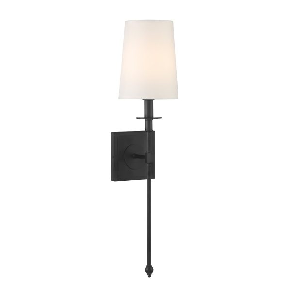 Calera 23  1 Light Wall Sconce Black Finish Online Sale