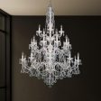 Sterling 25 Light Silver Chandelier with Crystals from Swarovski Online now