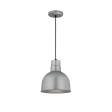 R Series 10  Cord Hung Deep Bowl Shade Pendant Light Galvanized Finish For Cheap