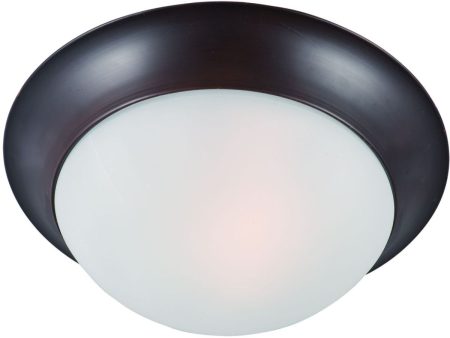 Essentials-585x 14 in. 2 Lights Flush Mount Light Bronze finish Frosted Glass For Sale