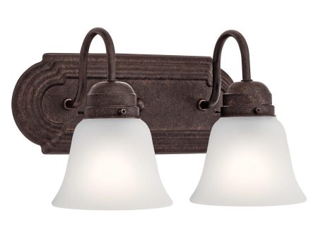 12  2-Light Vanity Light Bronze Finish Fashion