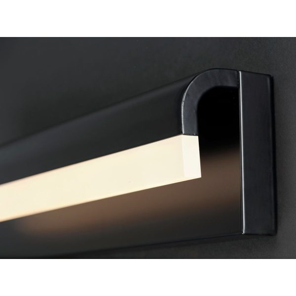 Waterfall 30 in. LED Bath Bar Black finish Online now