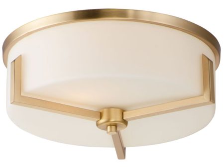 Dart 14 in. Flush Mount Lights Brass Finish Hot on Sale