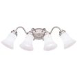 26 in. 4 Lights Vanity Light Nickel Finish Fashion