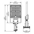 LED Pole Light, 40-80W, 12000lm, 30K 40K 50K, 120-347V, Slipfitter Pole Mount, Bronze Discount