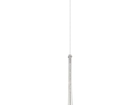 Stillo 2 in. Single LED Pendant Light Satin Nickel finish Hot on Sale