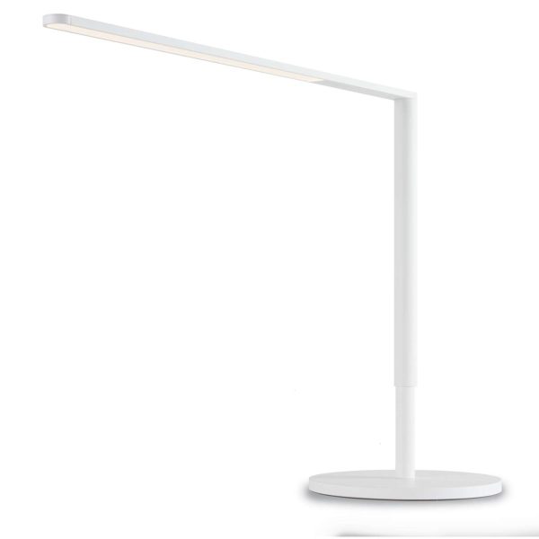 Lady7 Matte White Contemporary LED Desk Lamp and USB Port Online Hot Sale