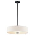 20 in. 3 Lights Pendant Light Black Finish Fashion