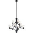 Vara 32  9-Light Chandelier, Distressed Black Finish on Sale