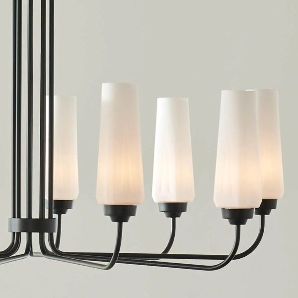 Truby 38  9-Light Chandelier, Black Finish Online Sale