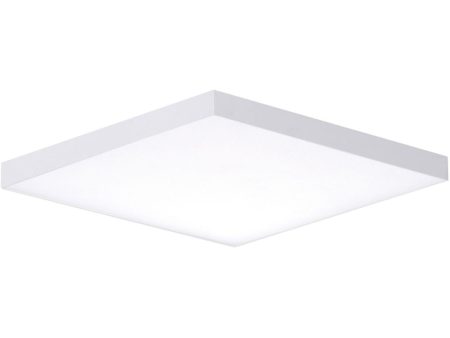 Trim 9 in. LED Square Disk Light 1280 Lumens 3000K White finish Cheap