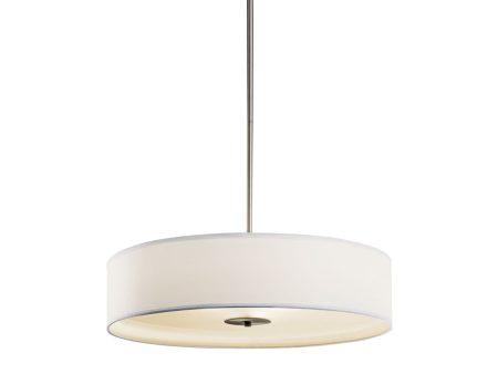 24 in. 3 Lights Pendant Light Nickel Finish Online Sale