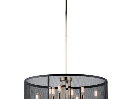 Titus 25  8-Light Chandelier, Polished Nickel Finish Sale