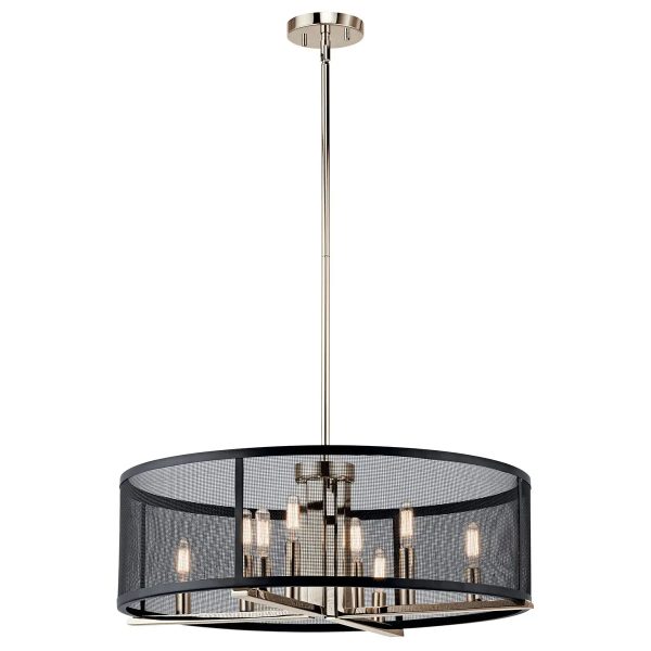 Titus 25  8-Light Chandelier, Polished Nickel Finish Sale