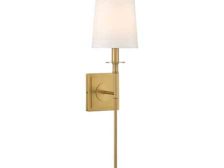 Calera 23  1 Light Wall Sconce Signature Brass Finish Supply