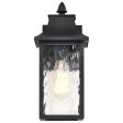 Austen 13  Outdoor Wall Light, Matte Black Finish Cheap