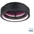 Icorona Wiz 18 in. Smart LED Flush Mount Light RGBW Black Finish Online Hot Sale