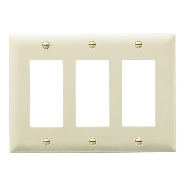 TradeMaster 3-Gang Decorator Wall Plate For Discount