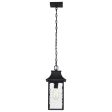 Austen 17  Outdoor Hanging Light, Matte Black Finish Online Sale