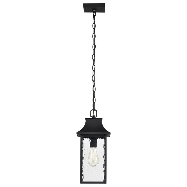 Austen 17  Outdoor Hanging Light, Matte Black Finish Online Sale