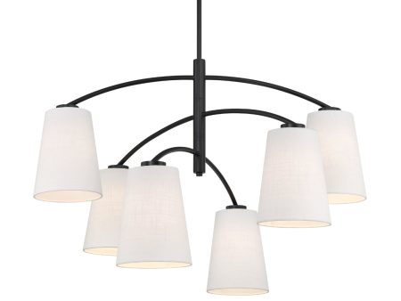 Headington Chandelier White Finish Fashion