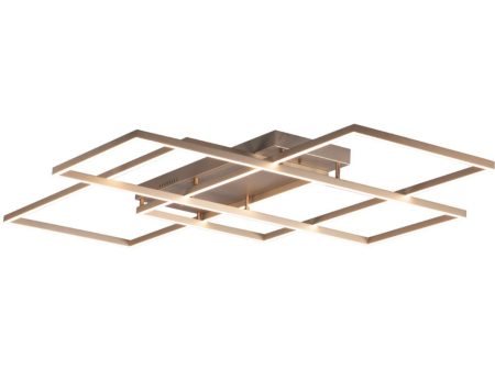 Traverse 68 in. LED Flush Mount Light Gold Finish Online