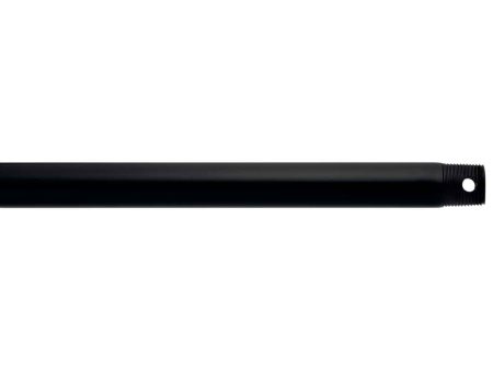 24 Inch Fan Downrod, Satin Black Finish on Sale