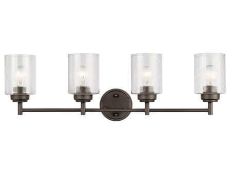 Winslow 30 in 4 Lights Vanity Light Bronze finish Discount