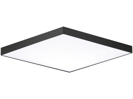 Trim 11 in. LED Square Disk Light 1450 Lumens 3000K Black finish Discount