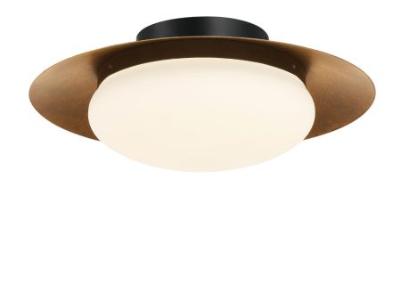 Zinola 15  1 Light LED Flush Mount Gold Finish Online now