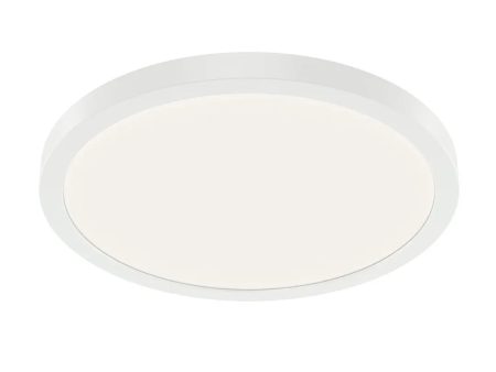 Ara 11  Round LED Flush mount Light, White Finish on Sale