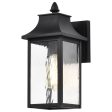 Austen 13  Outdoor Wall Light, Matte Black Finish Cheap